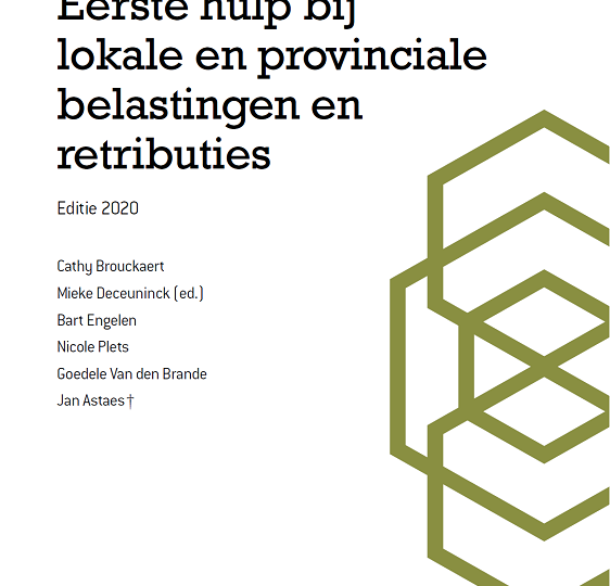 Boek Eerste hulp bij lokale en provinciale belastingen en retributies, editie 2020 (3)