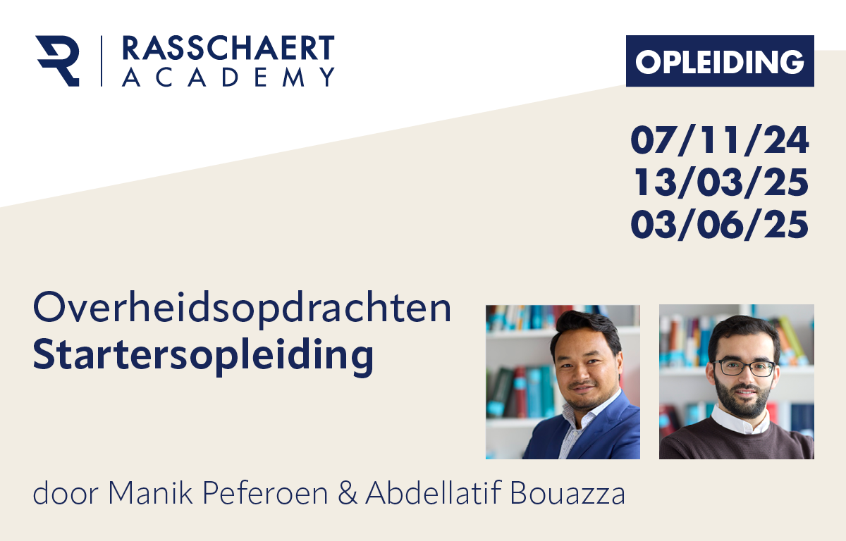 Overheidsopdrachten - Startersopleiding